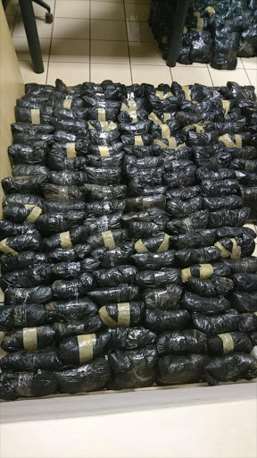 Police seized almost 200kg of heroin during a raid at the Golela border post Picture: SUPPLIED