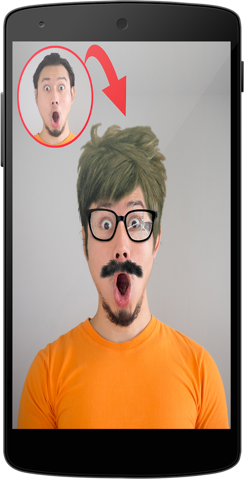 Android application Man Hair Mustache Style screenshort