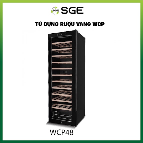 Tủ Rượu, Tủ Mát - Tủ Uớp, Bảo Quản Rượu Vang Wcp48 (Tủ Đựng Rượu Vang 48 Chai). Hàng Nhập Khẩu Chính Hãng Thái Lan