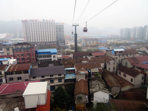 Cable Car Ride to Tianmen Mountain China 2016