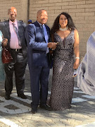ANC chief whip Jackson Mthembu and his wife Thembi ahead of the state of the nation address in parliament in Cape Town on February 7 2019. 