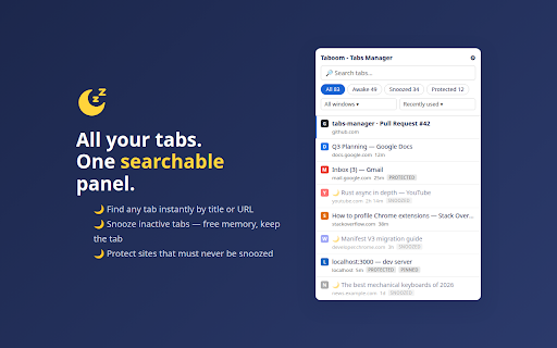 Taboom - Tabs Manager by ariva-tools screenshot 1