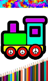Train Coloring Book for Kids