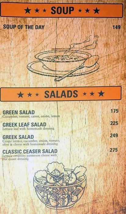 Bulldogs menu 