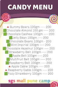 Bunny Mini The Candy menu 2