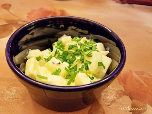 Cucumber Salad in a bowl.