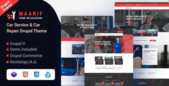 Drupal 9 theme Maarif