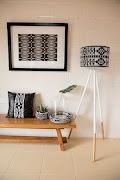 Monochrome inspired beaded home wear accessories created by Ntozinhle Lifestyle. 