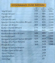 Bikkgane Biryani menu 1