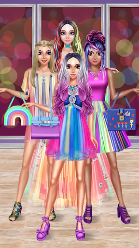 Rainbow Girls Dress Up