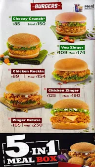 KFC menu 1