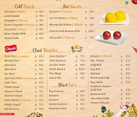 Asha Sweet Center menu 1