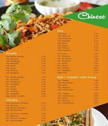 Hotel Sinhgad Chaupati menu 