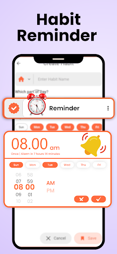 Screenshot Habit Tracker Routine Planner