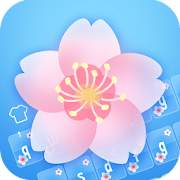 Spring Sakura Cheetah Keyboard  Icon