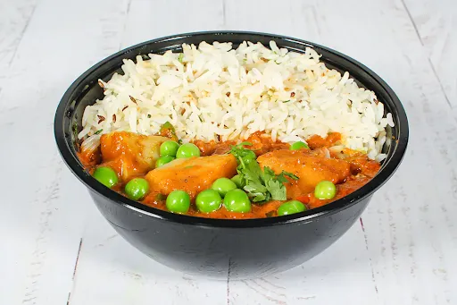 Aloo Matar Rice Bowl