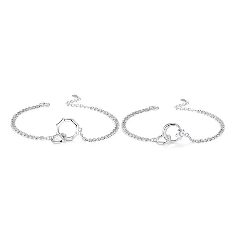Mobius Dubbele Ring Schemering Koperen Armband Cadeau voor Koppels. Prachtig sieraad, symbool van eeuwige liefde. Het perfecte cadeau.