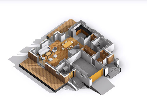 Malachit - Rzut parteru 3D