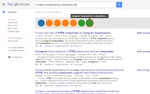 QueryCrumbs for Google Scholar