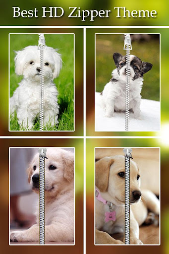 Cute Puppy Zipper Lock