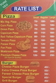 Ss Pizza menu 2