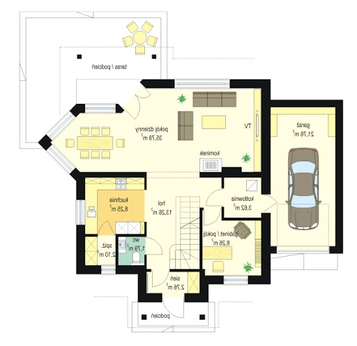 Orlik - Rzut parteru