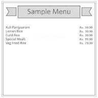 Vellore Food Street menu 1