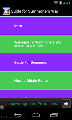 Guide for Summoners War