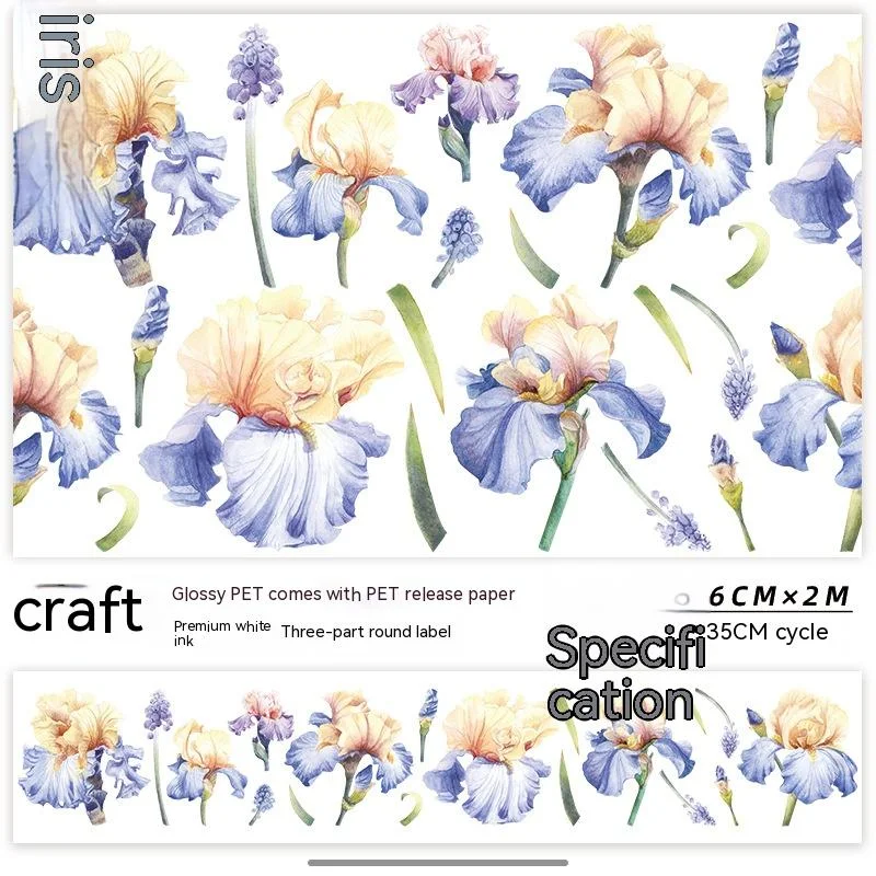 Autocollants Brillants pour Scrapbooking Fleurs et Ruban Adhésif en Papier Parfait pour la Décoration et les Loisirs Créatifs
