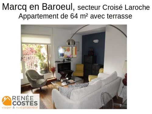 Vente viager 3 pièces 64 m² à Marcq-en-Baroeul (59700), 113 800 €