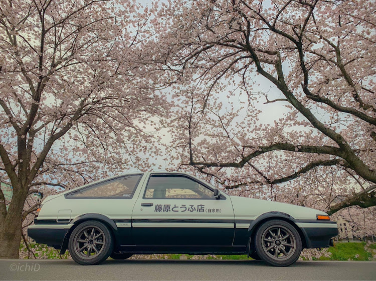 スプリンタートレノのハチロク・トレノ・藤原とうふ店・頭文字D・桜に関するカスタム事例の投稿画像1枚目