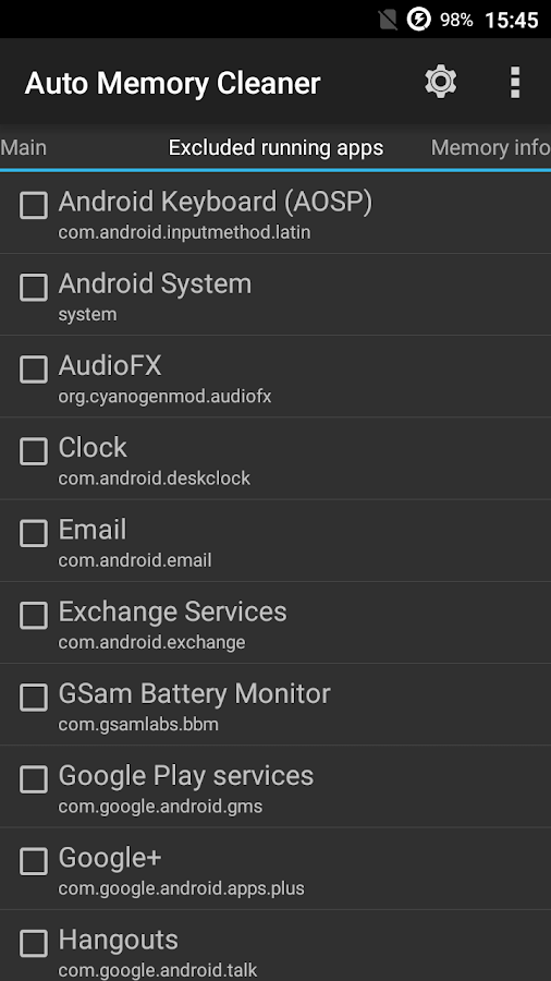    Auto Memory Cleaner- screenshot  