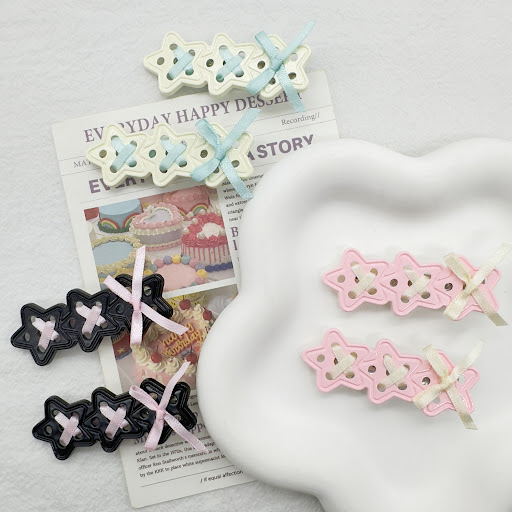 Title 5, Sweet Cool Hot Girl Style Star Hairpin Sweet Ri...