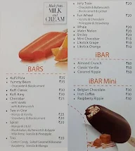 Arun Ice Creams menu 1