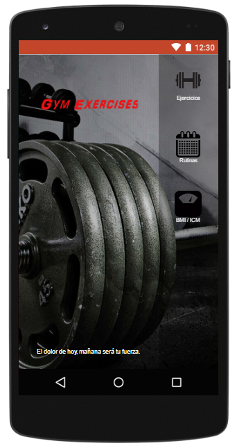Android application Be-Fit : Gym Exercises Guide screenshort