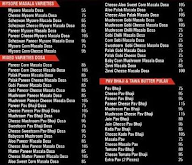 99 Varieties Dosa menu 1