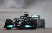 Lewis Hamilton of Great Britain driving the (44) Mercedes AMG Petronas F1 Team Mercedes W12 during qualifying ahead of the F1 Grand Prix of Russia at Sochi Autodrom on September 25, 2021 in Sochi, Russia.