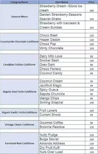 Iceberg Organic Icecreams menu 2