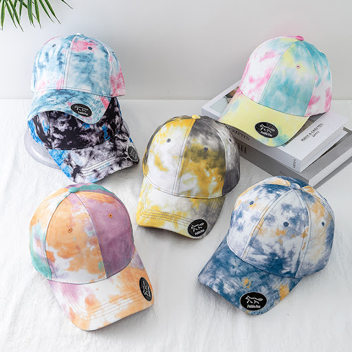 Title 6, Gradient Colorful Outdoor Trend Tie-dye Cap. St...