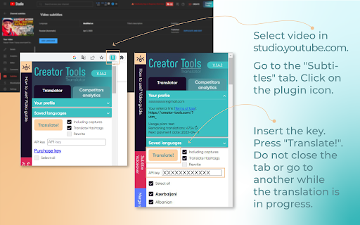 YouTube video localizer Creator Tools