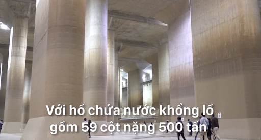 Cận cảnh hồ chứa nước khổng lồ ở Nhật
