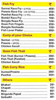 Vernekar's Goan Fish Curry menu 3