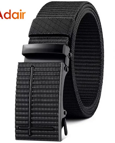 Mens Automatic Nylon Belt Male Army Tactical Belt for Man... - 0