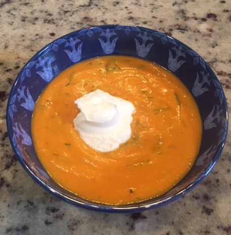 Roasted Carrot and Dill Soup