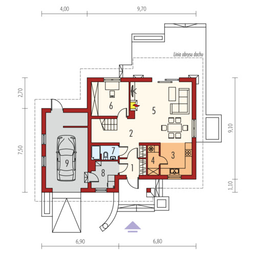 Jurek G1 Leca® Dom - Rzut parteru