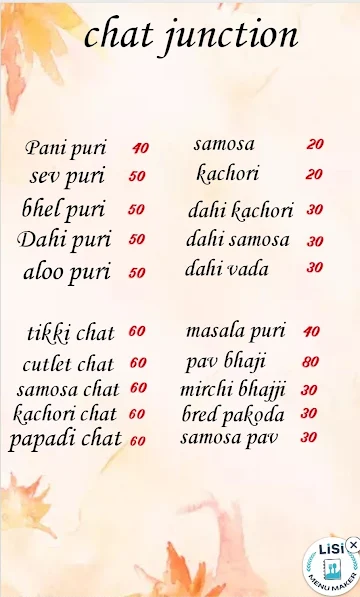 Chat Juntion menu 