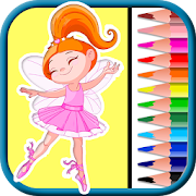 Fairies & Pixie coloring pages  Icon