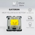 Công Tắc Bàn Phím Cơ | Switch Gateron Milky Yellow Black Bottom Ks - 3X47