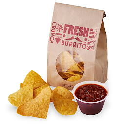 Bag of Tortilla Chips with Medium Salsa Roja (Hot)