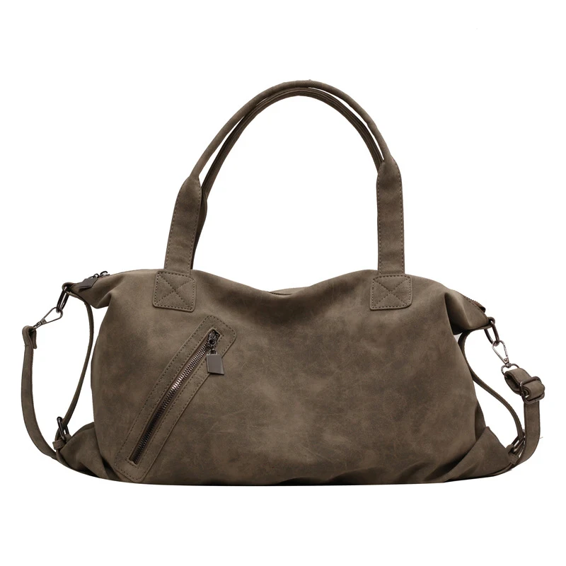 Sac à bandoulière rétro femme, grande capacité et décontracté. Un sac tendance et spacieux pour transporter tous vos essentiels avec style.